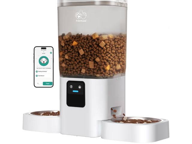 Lot 96-190524 - Automatic Cat Feeders 2 Cat with Slow Feed: 7L Dual Automatic Dog Feeder with 5G WiFi, Double Auto c...