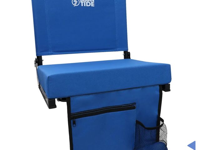 Lot 96-169297 - BRAWNTIDE Stadium Seat - Extra Thick Cushion, Great Back Support, Lightweight Chair, Multiple Storag...