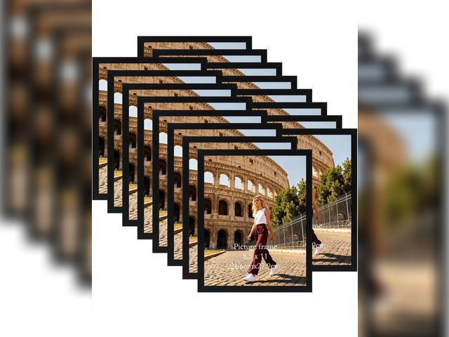 Lot 96-211484 - Giftgarden 8.5x11 Picture Frame Black Set of 16, Lightweight 8.5 by 11 Certificate Frames for Award ...