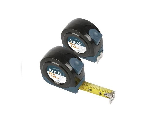 Lot 96-206544 - Anvil
25 ft. Tape Measure (2-Pack)
New
