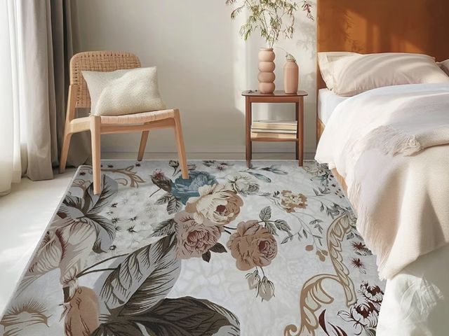 Lot 96-230765 - 8 x 10 area rug may vary from stock photo new