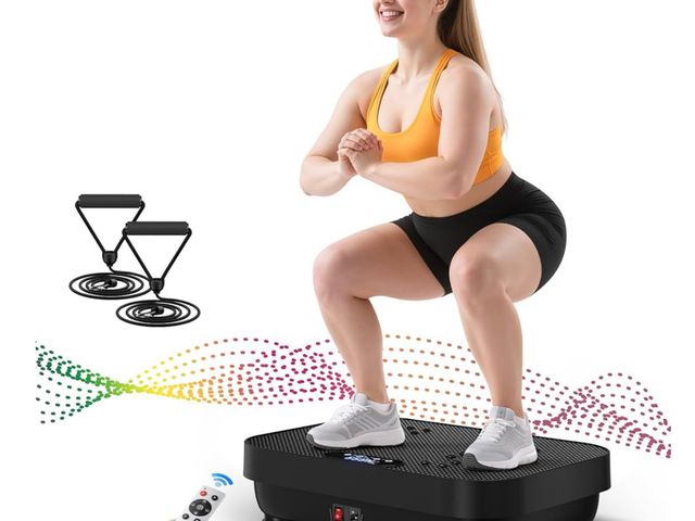 Lot 96-164391 - Vibration Plate Exercise Machine, 2025 Upgraded Fitness Vibrating Lymphatic Drainage Full Body Worko...