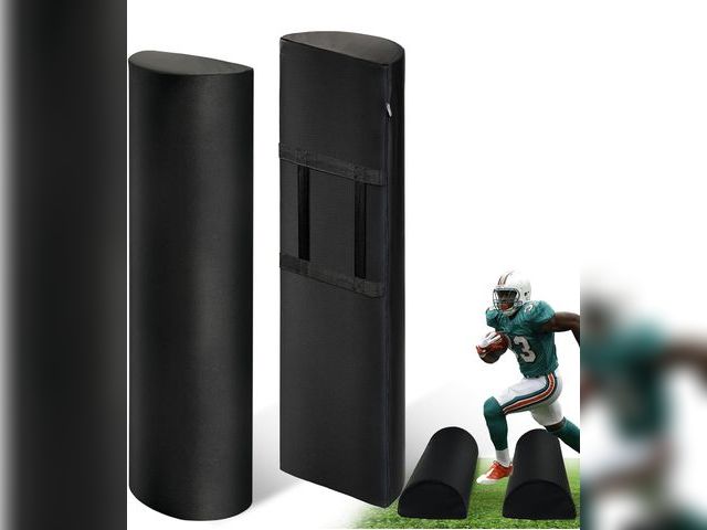 Lot 96-163949 - 2 PCS Football Step Over Dummy PU Football Tackling Dummy Waterproof Football Training Equipment wit...