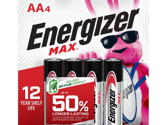Lot 96-201298 - Energizer MAX AA Batteries (4 Pack), Double A Alkaline Batteries
New