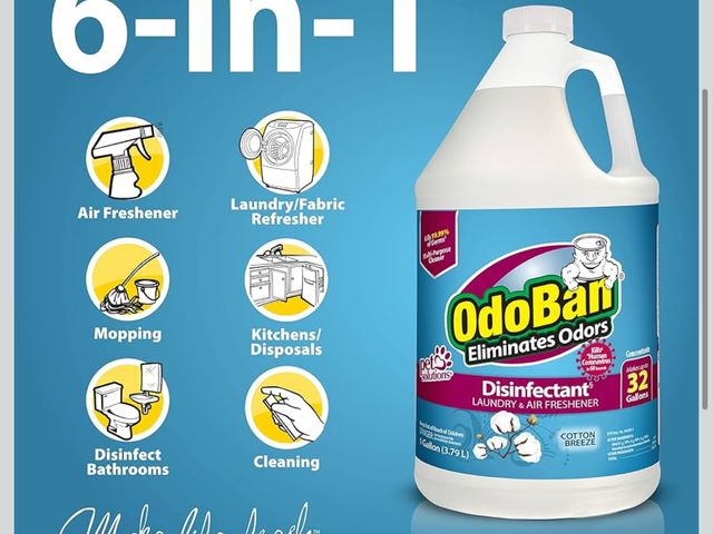 Lot 96-179464 - OdoBan Disinfectant Concentrate and Odor Eliminator, Made in the USA
New