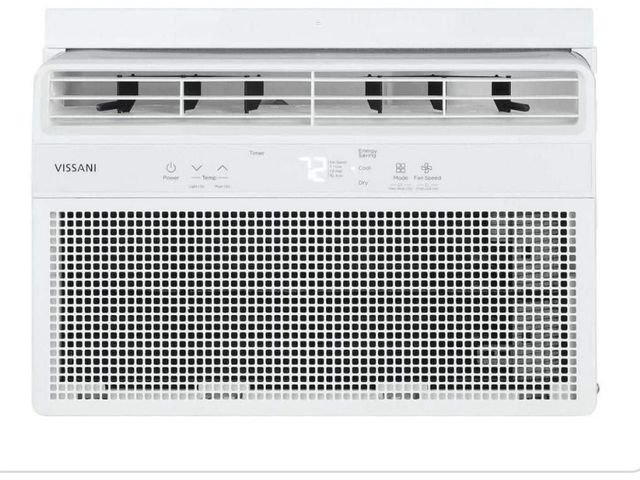 Lot 96-225717 - Vissani 6,000 BTU 115-Volt Window Air Conditioner Cools 250 sq. ft. with Remote, Dehumidifier, and W...