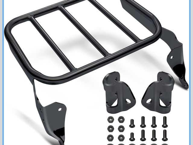 Lot 96-171121 - MoKitDora Sport Luggage Rack for Harley Sissy Bar Uprights Compatible with 2018-later Softail Low Ri...