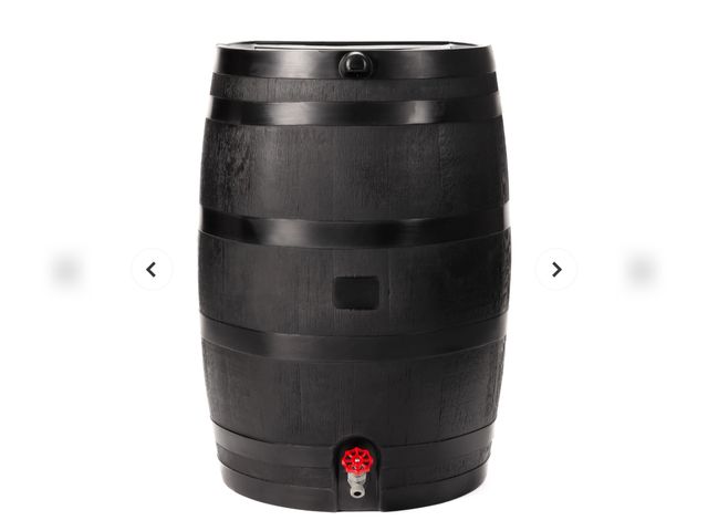 Lot 96-227038 - RTS 50 Gallon Eco Flat Back Rain Barrel New with dent in front MSRP $107