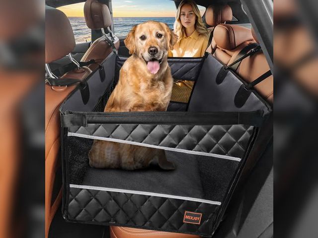 Lot 96-177689 - MIXJOY Dog Car Seat for Large Medium Dogs, Back Seat Extender for Pets, Waterproof Pet Carseat for M...