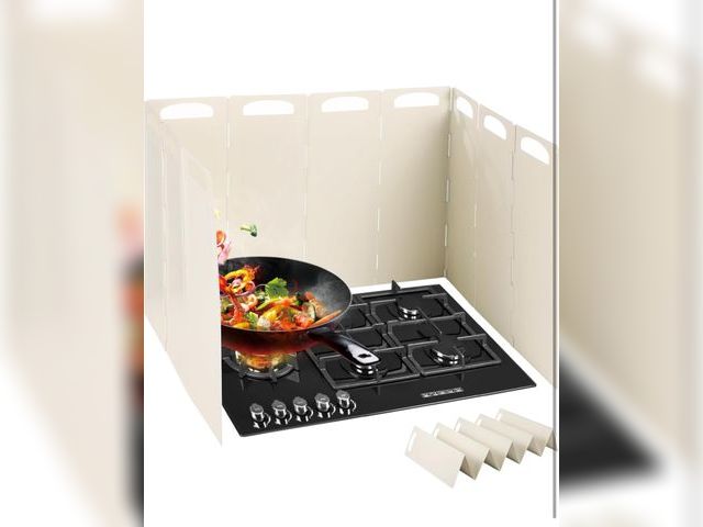 Lot 96-190630 - Stove Splash Guard, Foldable Stove Guard Splatter Shield, Oil Splash Guard for Kitchen Frying Cookin...