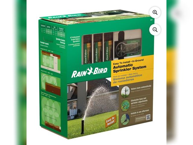 Lot 96-171079 - Rain Bird 32ETI Underground Irrigation Automatic Sprinkler System Kit MSRP $220.14 Used