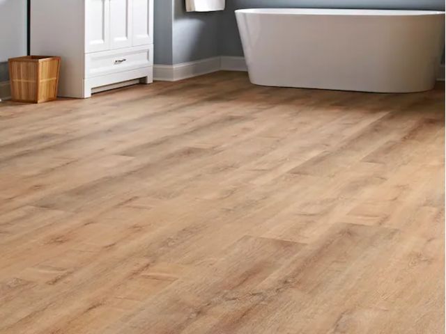 Lot 96-226558 - Approximately 120.6 sq ft of Lifeproof
Fresh Oak 22 MIL x 8.7 in. W x 48 in. L Click Lock Waterproof...