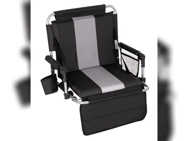 Lot 96-176290 - HIGH POINT SPORTS Foldable Stadium Seats for Bleachers with Back Support, Bleacher Seats Chairs with...