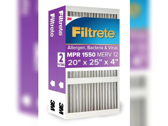 Lot 96-211821 - Filtrete 20x25x4 HVAC Furnace Air Filter, MPR 1550 MERV 12, Ultra Allergen Reduction, 2 Pack
Open pa...