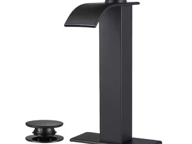 Lot 96-198256 - Zalerock
Waterfall Single-Handle Single Hole Bathroom Faucet with Deckplate Pop-up Drain Included an...