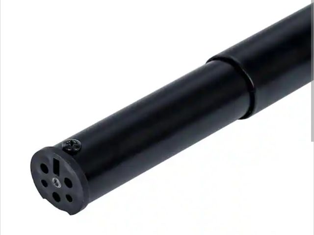 Lot 96-165661 - Everbilt 
48 in.-72 in. L x 1.34 in. W, Matte Black Heavy Duty Adjust Hanging Closet Rod New