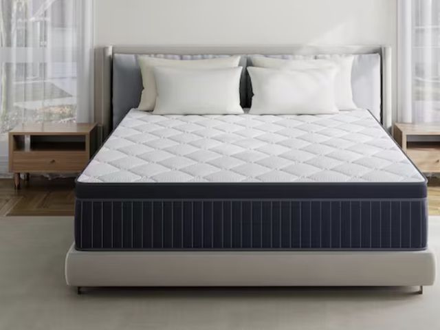 Lot 96-211092 - Babo Care Twin Size Plush Hybrid Gel Memory Foam 12 in. Innerspring Euro Top Hypoallergenic and Cool...