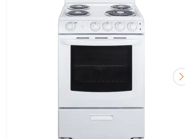 Lot 96-170729 - Summit Appliance 
24 in. 2.9 cu. ft. Electric Range in White new, MSRP 655