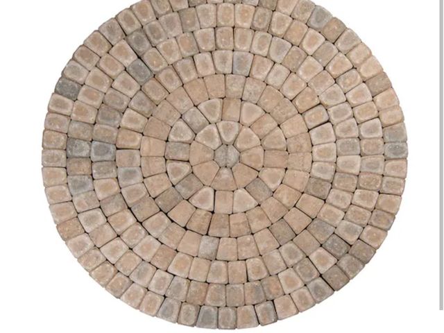 Lot 96-227045 - 83.52 in. x 83.52 in. x 2.375 in. Summit Blend Concrete Old Dominion Paver Circle Kit New MSRP $522 ...
