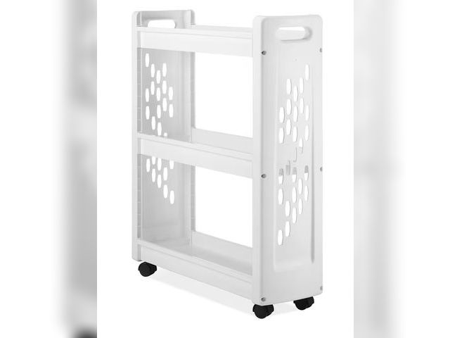 Lot 96-180203 - Whitmor 3 Tier Rolling Laundry Cart 8.50x26.0x31.0

Appears unused. One piece has a small crack.