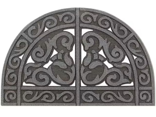 Lot 96-227741 - TrafficMaster All Seasons Tulip Scroll Granite 24 in. x 39 in. Door Mat New