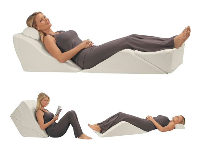 Lot 96-175701 - Contour BackMax Bed Wedge Lumbar Support System - Multi-Positional Back, Leg &amp; Knee Elevation Pi...