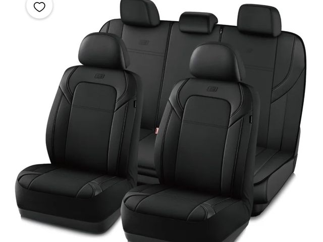 Lot 96-233254 - Skechers Premium Leather Car Seat Cover – Full Set, Durable, Breathable, Universal Fit for Cars, SUV...