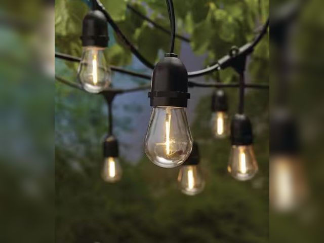 Lot 96-162229 - Hampton Bay
10-Light 20 ft. Outdoor Solar LED Edison Bulb String Light

New