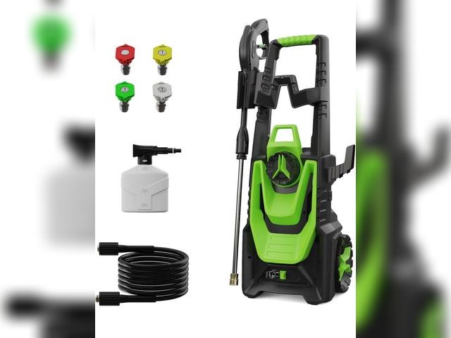 Lot 96-170968 - Pressure Washer with 500ML Foam Canno for Car, Road, Yard New