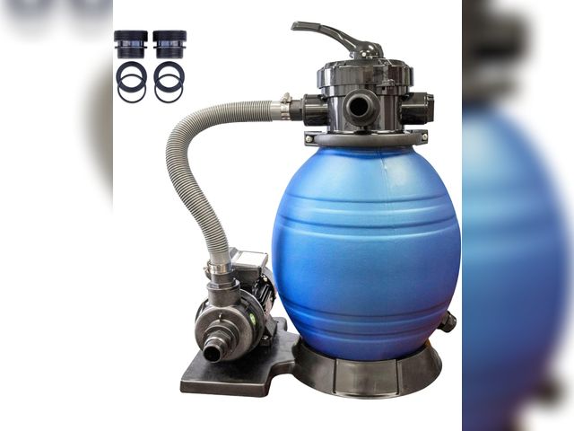 Lot 96-165659 - HYDROTOOLS Pool Sand &amp; Cartridge Filter Pumps for Above Ground Pools |12-16 Inch &amp; 8-40 SF C...