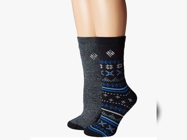 Lot 96-178807 - Columbia Midweight Fair Isle Thermal 2-Pack Navy 4-10 (US Women's)