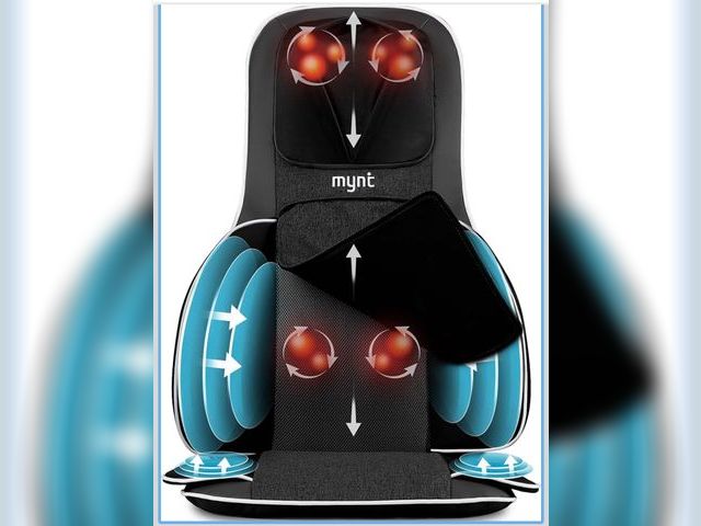 Lot 96-209862 - Mynt Back and Neck Massager for Pain Relief Deep Tissue,3D Shiatsu Acupressure Neck Back Massager wi...