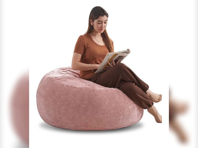 Lot 96-170153 - 3FT Bean Bag Chairs for Teens,Bean Bag Chair with Filler Included，Memory Foam Chair，Comfortable Soft...