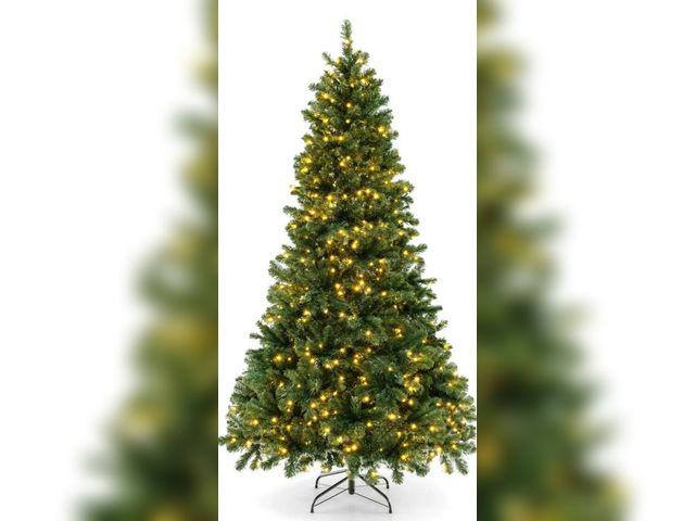 Lot 96-197605 - Costway 7ft Artificial Christmas Tree 700 Warm LED Lights Xmas Decoration
Open box 
Appears lightly ...