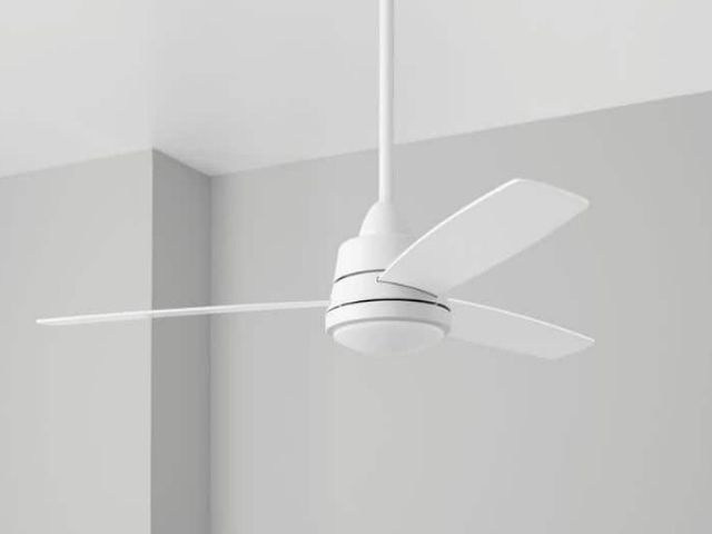 Lot 96-212151 - Hampton Bay Caprice 52 in. Integrated LED Indoor Matte White Ceiling Fan with Light Kit and Remote C...