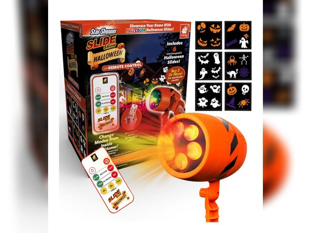Lot 96-180314 - Star Shower Slide Show Halloween Holiday LED Projector, AS SEEN ON TV, Showcase Your Home With Full-...