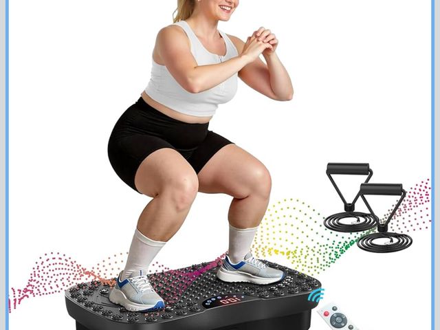 Lot 96-188803 - Vibration Plate Fitness Platform Exercise Machine Vibrating Shaking Full Body Shaker Workout Vibrate...