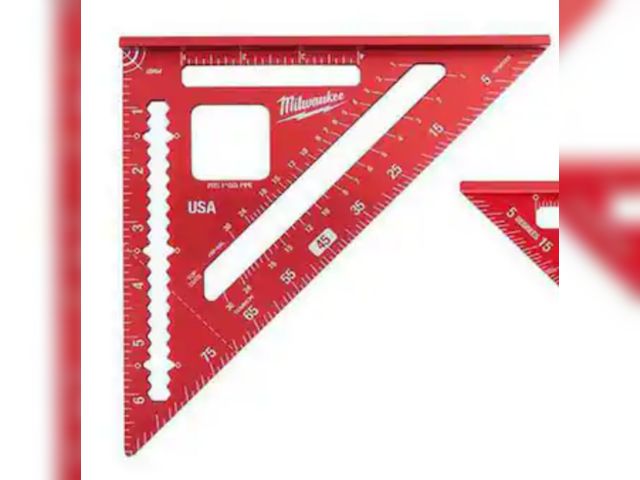 Lot 96-191869 - Milwaukee
7 in. Rafter Square
Missing other
Open package 
Appears Unused