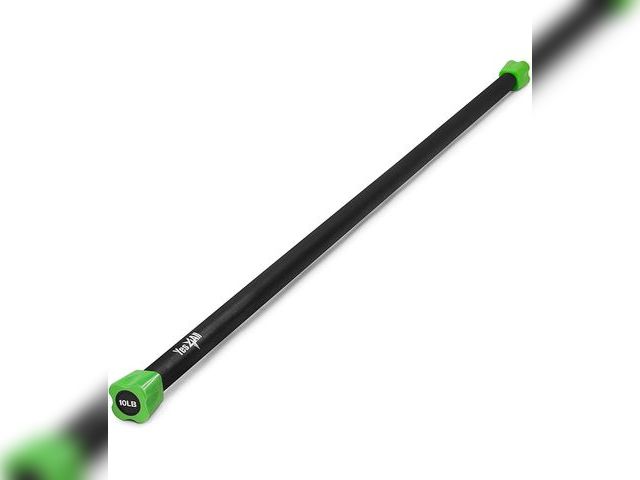 Lot 96-166692 - Yes4All Total Body Workout Weighted Bar, Resistance Band Bar, Racks for Strength Training, Exercise ...