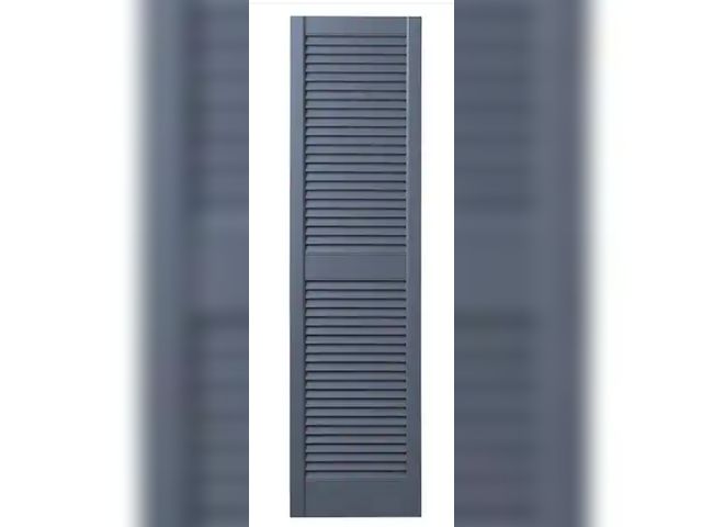 Lot 96-174281 - Ply Gem
15 in. x 59 in. Open Louvered Polypropylene Shutters Pair in Spanish Blue
New