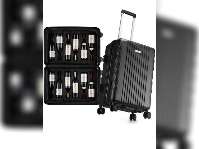 Lot 96-175158 - Wine Suitcase for Airplanes 12 Bottle, Wine Luggage for Airplane Travel with Removable Foam Insert a...