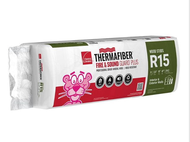 Lot 96-179691 - Owens Corning 15 in. x 47 in. R15
Thermafiber Fire and Sound
Guard Plus Mineral Wool Insulation Batt...