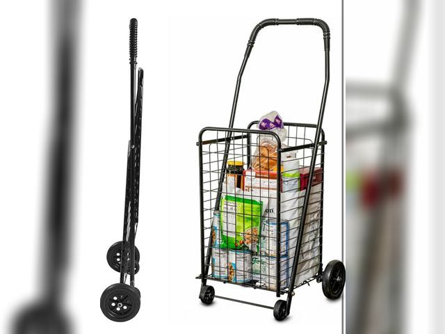 Lot 96-179928 - DMI Utility Cart with Wheels to be used for Shopping, Grocery, Laundry and Stair Climber Cart, Weigh...