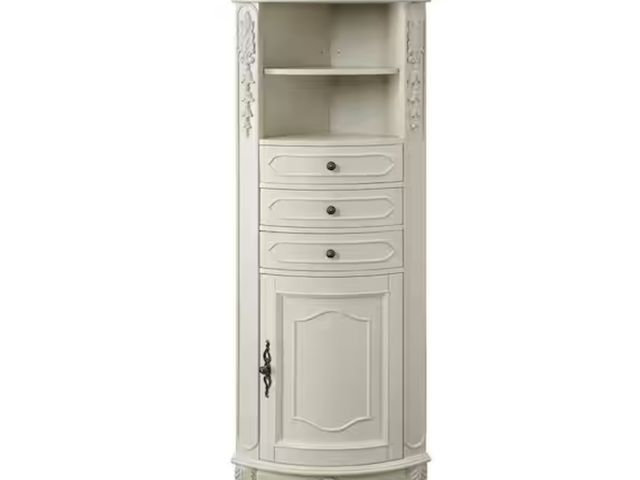 Lot 96-165749 - Home Decorators Collection
Winslow 22 in. W x 14 in. D x 68 in. H White Freestanding Linen Cabinet

...