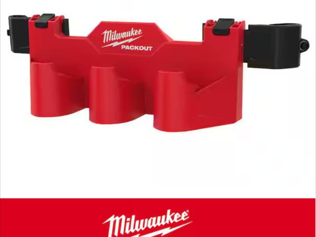 Lot 96-179014 - Milwaukee PACKOUT M12 Battery Tool Box Rack Attachment New