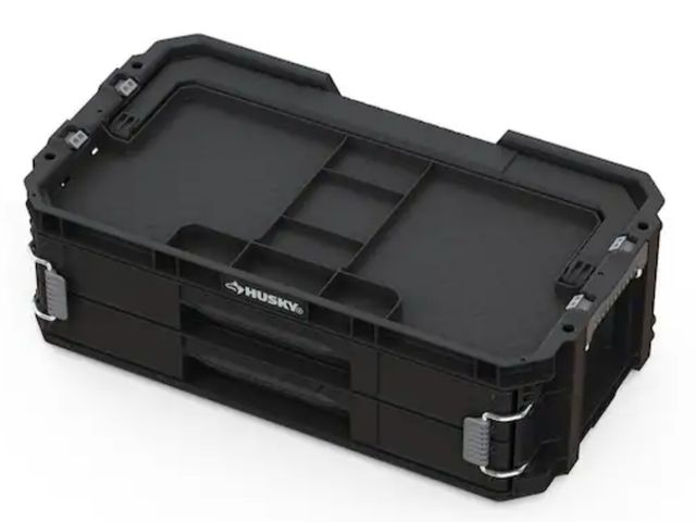 Lot 96-174514 - Connect Stackable Portable 2 Drawer 13 Compartment Small Tools and Parts Organizer With Removable Di...