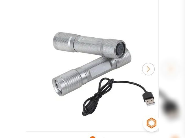 Lot 96-230333 - Defiant
500 Lumens LED Rechargeable Aluminum Flashlight (2-Pack)
New