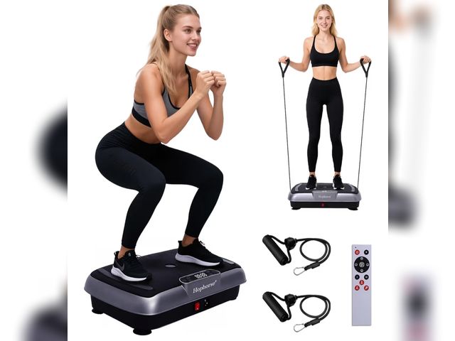 Lot 96-188221 - Vibration Plate Machine,180 Speeds Shake Plate for Lymphatic Drainage Weight Loss, Vibrating Fitness...
