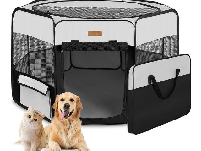 Lot 96-179325 - Dog Playpen, Portable Pet Play Pen for Cat, Puppies, Rabbits, Chickens, Foldable Large-Capacity Pet ...