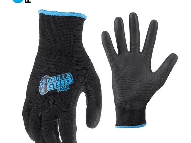 Lot 96-180006 - GORILLA GRIP Large TRAX Extreme Grip
Work Gloves (5-Pack) New